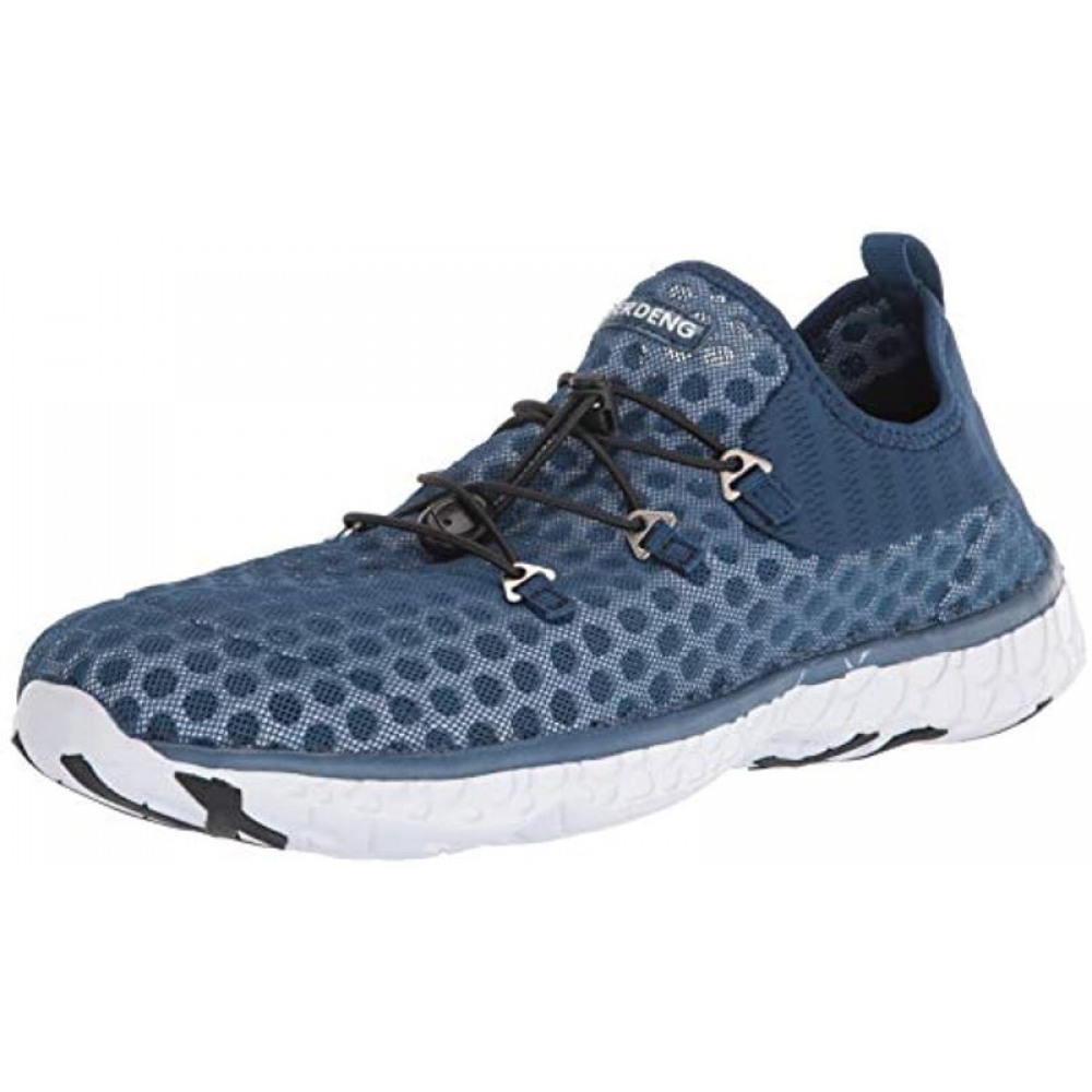 Men's Quick Drying Water Shoes Lightweight Aqua Shoes for Sports Outdoor Beach Pool Navy